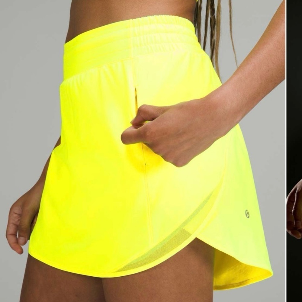 lululemon athletica Neon Yellow Skirt